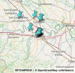 Mappa Via Beverora, 29122 Piacenza PC, Italia (5.38143)