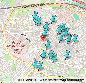 Mappa Via Beverora, 29122 Piacenza PC, Italia (0.454)