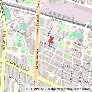 Mappa Via Monfalcone,  118, 10136 Torino, Torino (Piemonte)