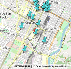 Mappa Via Achille Loria, 10128 Torino TO, Italia (1.181)