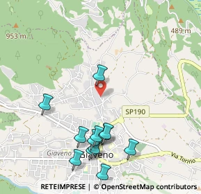 Mappa Via S. Francesco D'Assisi, 10094 Giaveno TO, Italia (1.13167)