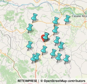 Mappa Via Senatore Ferraris, 14036 Moncalvo AT, Italia (6.35063)