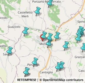 Mappa Via Senatore Ferraris, 14036 Moncalvo AT, Italia (2.603)