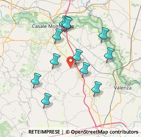 Mappa Via Conzano, 15040 Occimiano AL, Italia (7.04333)