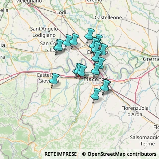 Mappa Via Mamago Roso, 29010 Rottofreno PC, Italia (10.668)