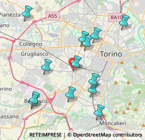 Mappa Via Reni Guido, 10136 Torino TO, Italia (4.17385)
