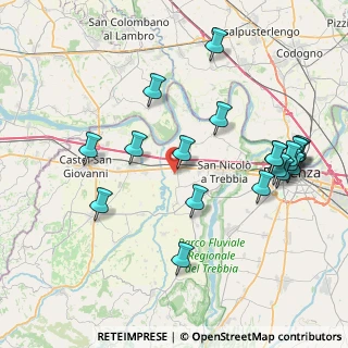 Mappa Via Giacomo Puccini, 29010 Rottofreno PC, Italia (8.9445)