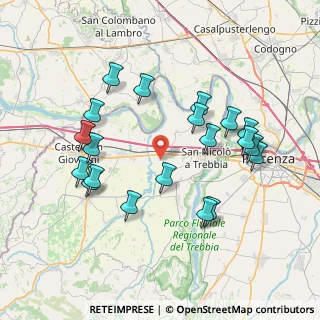 Mappa Via Giacomo Puccini, 29010 Rottofreno PC, Italia (7.803)