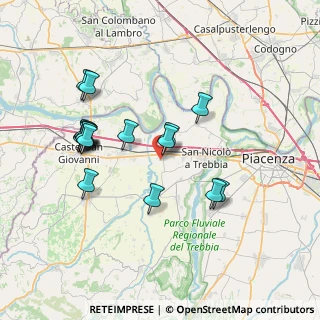Mappa Via Giacomo Puccini, 29010 Rottofreno PC, Italia (7.25824)