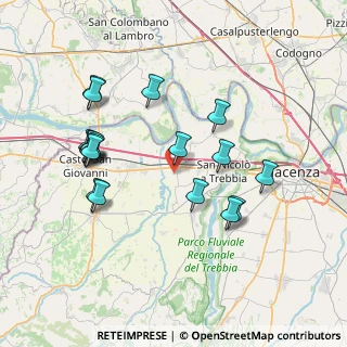 Mappa Via Giacomo Puccini, 29010 Rottofreno PC, Italia (7.67056)
