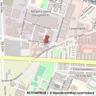 Mappa Via Achille Grandi, 3, 10095 Grugliasco, Torino (Piemonte)