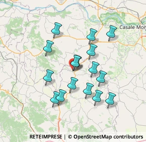 Mappa Via Cissello, 14036 Moncalvo AT, Italia (6.28938)