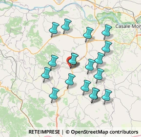 Mappa Via Cissello, 14036 Moncalvo AT, Italia (6.48667)