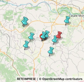 Mappa Via Cissello, 14036 Moncalvo AT, Italia (5.21818)