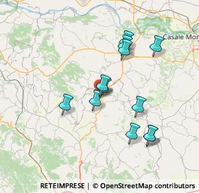 Mappa Via Cissello, 14036 Moncalvo AT, Italia (6.55583)