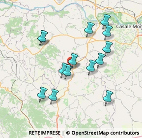 Mappa Via Cissello, 14036 Moncalvo AT, Italia (7.09857)