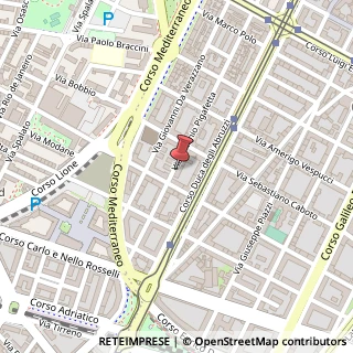 Mappa Via Antonio Pigafetta, 49, 10129 Torino, Torino (Piemonte)
