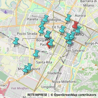 Mappa Via Bagnasco, 10141 Torino TO, Italia (1.91353)