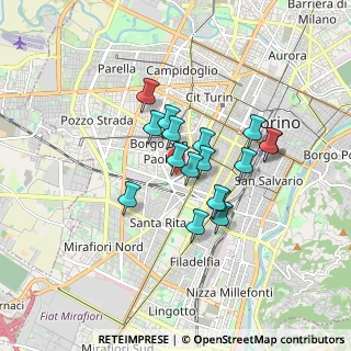 Mappa Via Bagnasco, 10141 Torino TO, Italia (1.28706)