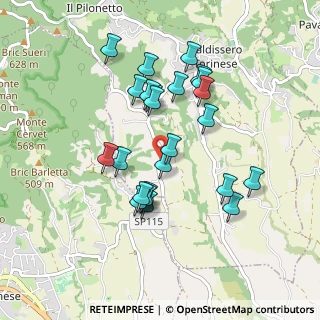 Mappa Strada Pino Torinese, 10020 Tetti Barbasso TO, Italia (0.84583)
