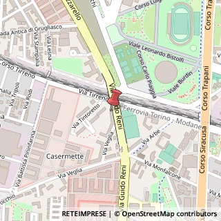 Mappa Via Guido Reni, 10, 10136 Torino, Torino (Piemonte)