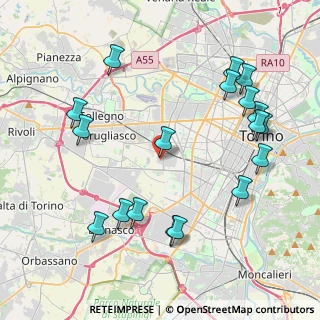 Mappa Carrefour, 10095 Grugliasco TO, Italia (4.73222)