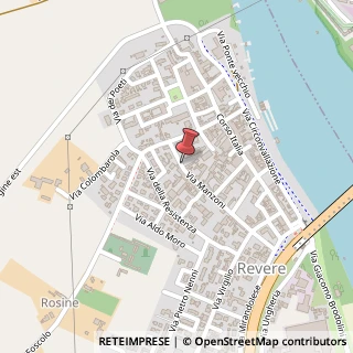 Mappa Via A. Manzoni, 3, 46036 Revere, Mantova (Lombardia)