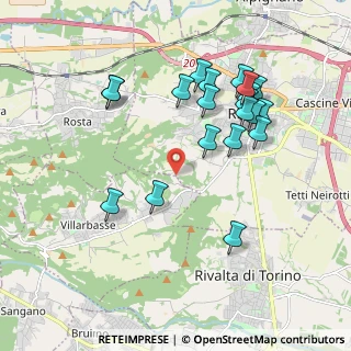 Mappa Via Pioi, 10098 Rivoli TO, Italia (1.968)