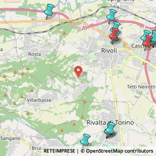 Mappa Strada Vicinale Pioi, 10098 Rivoli TO, Italia (3.71786)