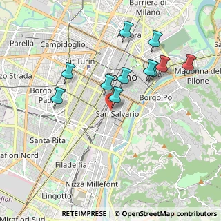 Mappa Via Emanuele Thesauro, 10125 Torino TO, Italia (1.86091)
