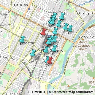 Mappa Via Emanuele Thesauro, 10125 Torino TO, Italia (0.7295)