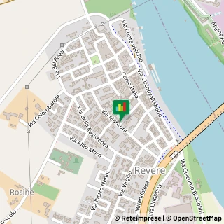 Mappa Via Giuseppe Garibaldi, 21, 46036 Revere MN, Italia, 46036 Revere, Mantova (Lombardia)