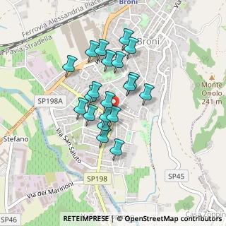 Mappa Via Vallescuropasso, 27043 Broni PV, Italia (0.3395)