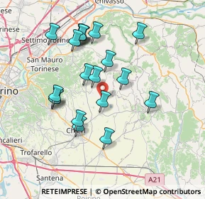 Mappa Strada del Pozzetto, 10020 Marentino TO, Italia (7.0515)