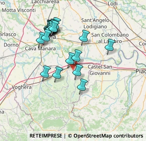 Mappa 27100 Stradella PV, Italia (14.172)
