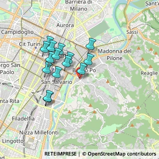 Mappa Piazza Crimea, 10133 Torino TO, Italia (1.596)