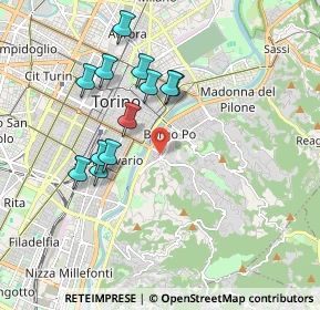Mappa Piazza Crimea, 10133 Torino TO, Italia (1.74167)
