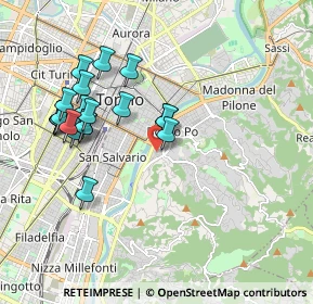 Mappa Largo Mentana, 10133 Torino TO, Italia (1.9095)