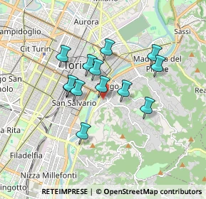 Mappa Largo Mentana, 10133 Torino TO, Italia (1.38308)