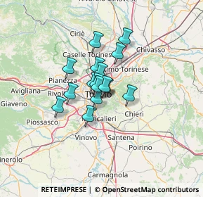 Mappa Via Volturno, 10133 Torino TO, Italia (7.6425)