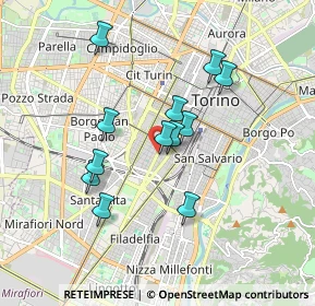 Mappa Corso Galileo Ferraris, 10129 Torino TO, Italia (1.5125)