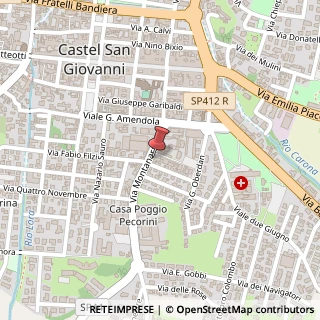 Mappa Via Montanara, 15, 29015 Castel San Giovanni, Piacenza (Emilia Romagna)