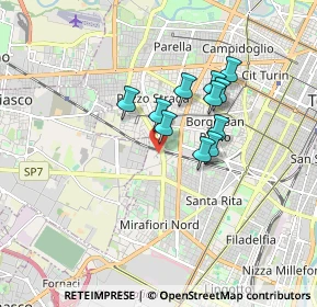 Mappa Via Tintoretto, 10136 Torino TO, Italia (1.26364)