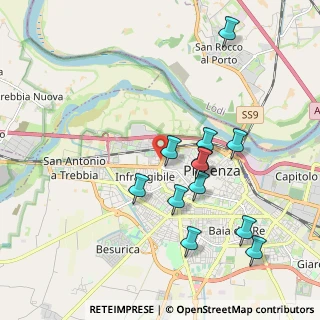 Mappa Via Gregorio Fontana, 29121 Piacenza PC, Italia (1.9325)