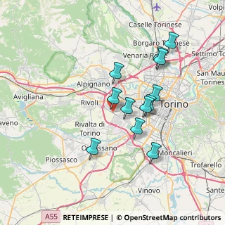 Mappa Piazzale posteriore, 10098 Rivoli TO, Italia (6.4425)