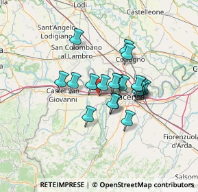 Mappa Via Abruzzo, 29010 Rottofreno PC, Italia (9.617)