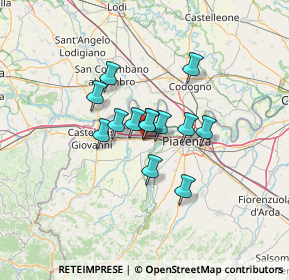 Mappa Via Abruzzo, 29010 Rottofreno PC, Italia (8.56077)