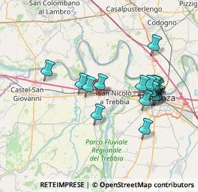 Mappa Via Abruzzo, 29010 Rottofreno PC, Italia (7.08944)