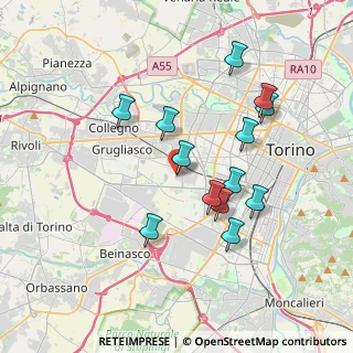 Mappa Via Crea 10 Centro Comm Shop Village Le Gru, 10095 Grugliasco TO, Italia (3.46308)