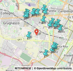 Mappa Via Crea 10 Centro Comm Shop Village Le Gru, 10095 Grugliasco TO, Italia (2.093)